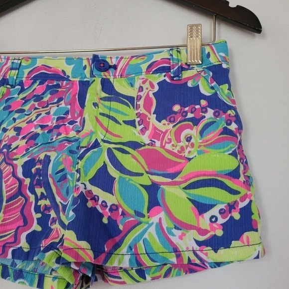 Lilly Pulitzer Girls Mini Callahan Shorts Size 12 Multicolor Lightweight - Picture 3 of 8